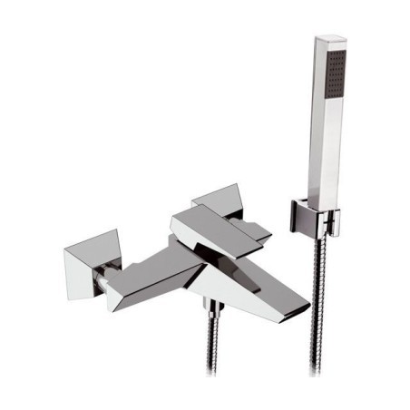 SPEED monocomando vasca esterno con kit doccia finitura cromo