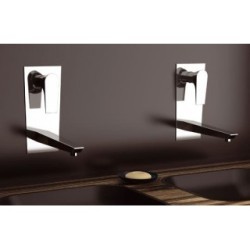 DIVA monocomando lavabo da incasso finitura cromo