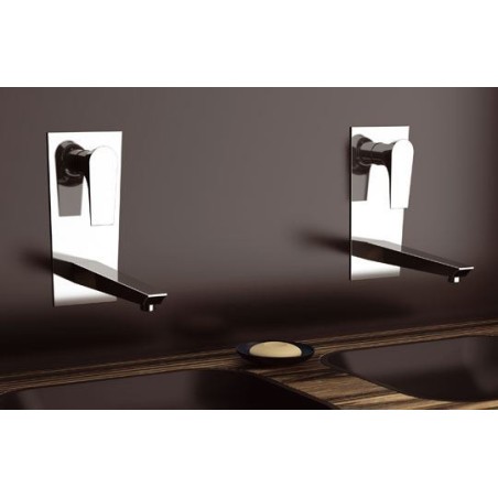 DIVA monocomando lavabo da incasso finitura cromo