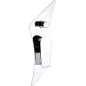 DIVA monocomando vasca-doccia incasso con deviatore con piastra Diva Dance On finitura cromo