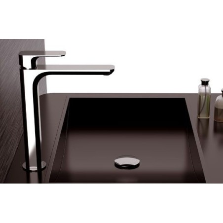 TIARA monocomando lavabo alto senza scarico finitura cromo