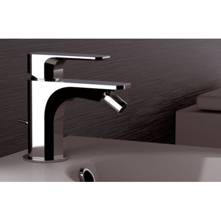 TIARA monocomando bidet con scarico finitura cromo