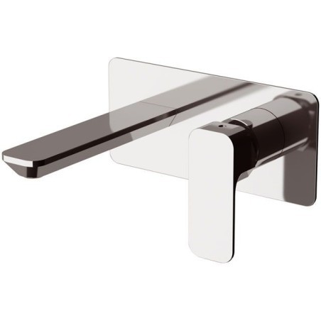 TIARA monocomando lavabo da incasso con piastra finitura cromo