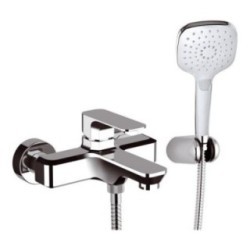 TIARA monocomando vasca esterno con kit doccia finitura cromo