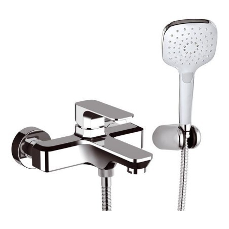 TIARA monocomando vasca esterno con kit doccia finitura cromo