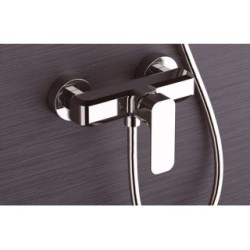 TIARA monocomando doccia esterno con kit doccia finitura cromo