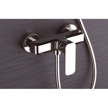 TIARA monocomando doccia esterno con kit doccia finitura cromo