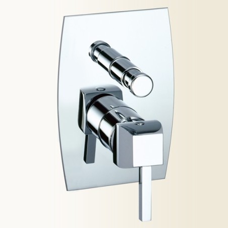 CHARLOTTE miscelatore monocomando doccia incasso con deviatore finitura cromo