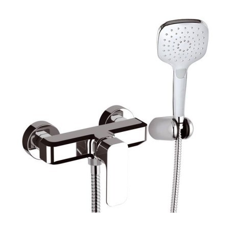 TIARA monocomando doccia esterno con kit doccia finitura cromo