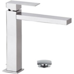 SKYLINE monocomando lavabo alto con scarico finitura cromo