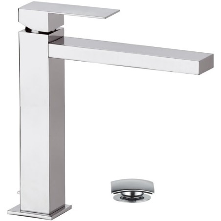 SKYLINE monocomando lavabo alto con scarico finitura cromo