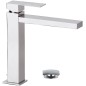 SKYLINE monocomando lavabo alto con scarico finitura cromo
