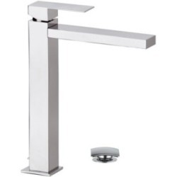 SKYLINE monocomando lavabo alto XL con scarico finitura cromo