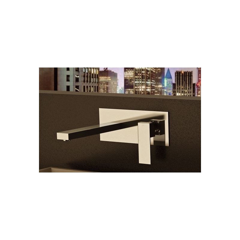 SKYLINE monocomando lavabo da incasso finitura cromo