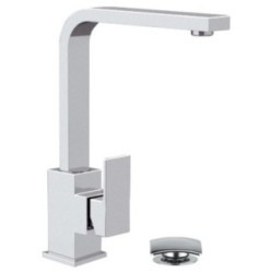 SKYLINE monocomando lavabo con canna a U finitura cromo