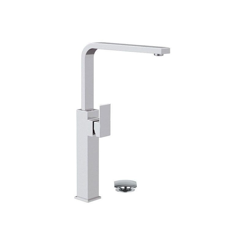 SKYLINE monocomando lavabo alto XL con canna a U finitura cromo