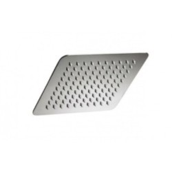 SQUARE FLAT Soffione quadrato in acciaio 20 cm