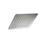 SQUARE FLAT Soffione quadrato in acciaio 20 cm