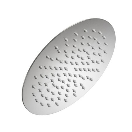 ROUND FLAT Soffione rotondo in acciaio 30 cm