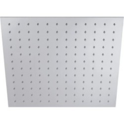 SQUARE FLAT Soffione rettangolare in acciaio 20x30 cm