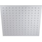 SQUARE FLAT Soffione rettangolare in acciaio 20x30 cm