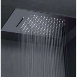 RAIN Soffione rettangolare in acciaio inox 36x49 finitura super mirror