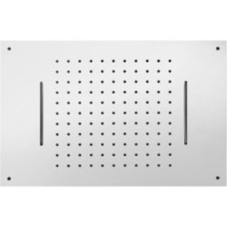 RAIN Soffione rettangolare in acciaio inox 36x49 finitura super mirror