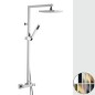 SKYLINE colonna doccia con miscelatore monocomando finitura cromo