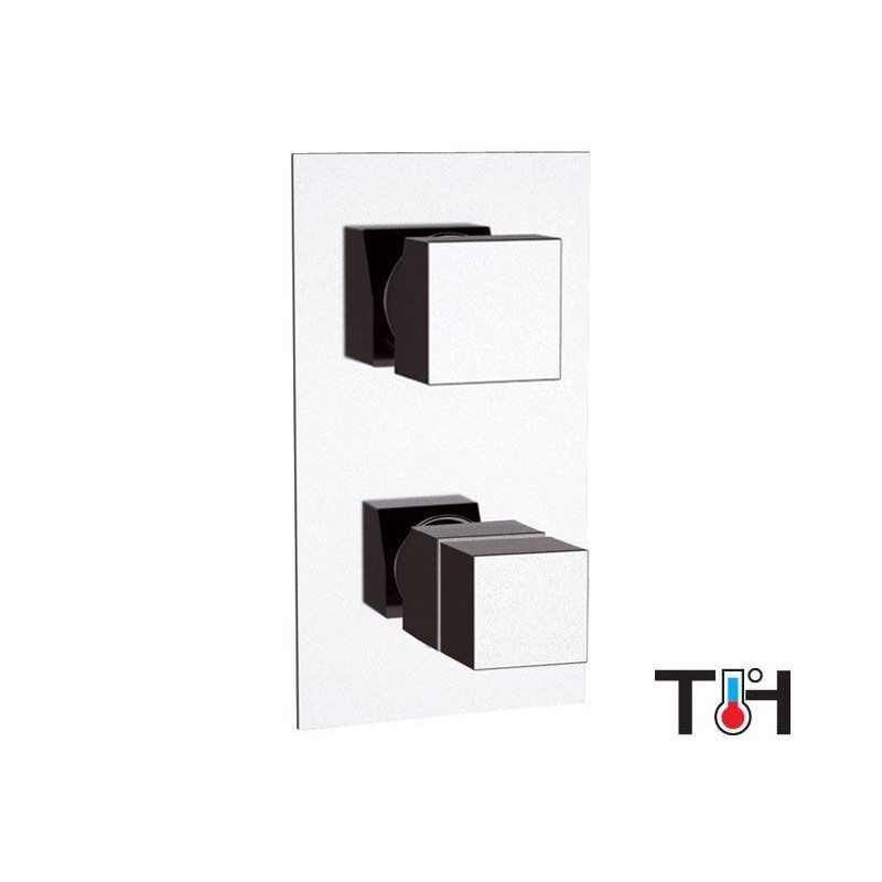 SKYLINE THERMO miscelatore termostatico doccia incasso con deviatore a 5 uscite finitura cromo