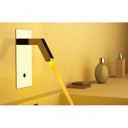 SENSOR rubinetto lavabo ad incasso a sensore e led finitura cromo