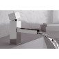 CUBE WATERFALL monocomando lavabo con bocca a cascata finitura cromo