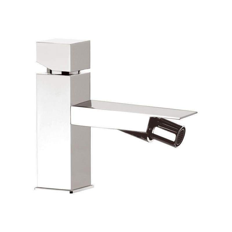 CUBE WATERFALL monocomando bidet senza scarico finitura cromo