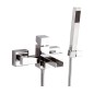 CUBE WATERFALL monocomando vasca esterno con bocca a cascata finitura cromo