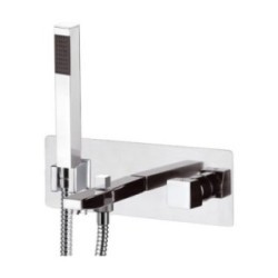 CUBE WATERFALL miscelatore monocomando vasca da incasso finitura cromo