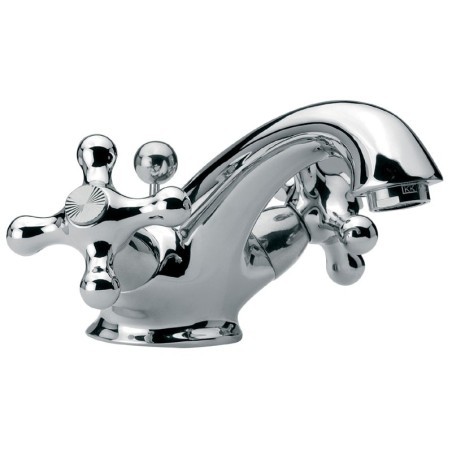 REVIVAL monoforo lavabo con scarico finitura cromo