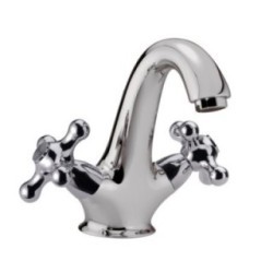 REVIVAL monoforo lavabo con scarico finitura cromo