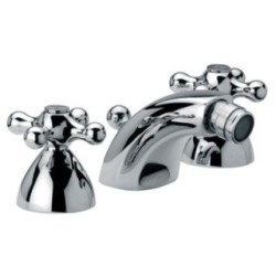 REVIVAL batteria bidet con scarico finitura cromo