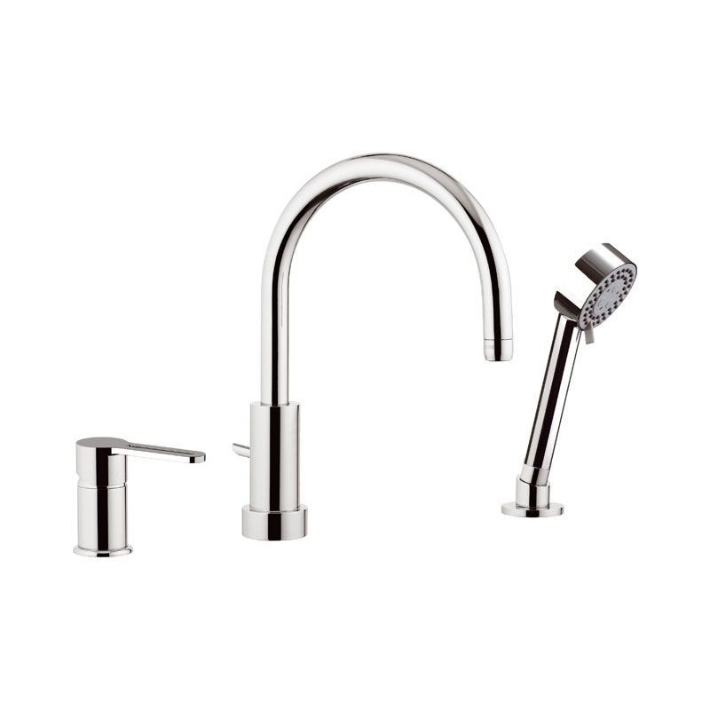 SMART monocomando bordo vasca finitura cromo