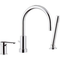 OMEGA miscelatore monocomando bordo vasca finitura cromo