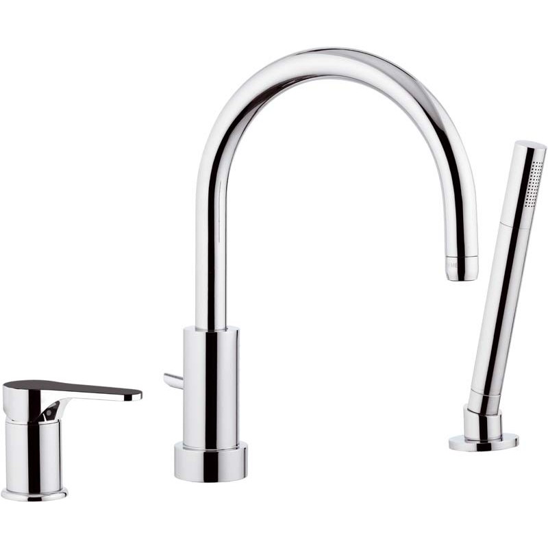 OMEGA miscelatore monocomando bordo vasca finitura cromo