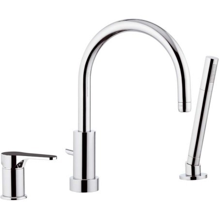 OMEGA miscelatore monocomando bordo vasca finitura cromo