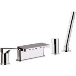 OMEGA miscelatore monocomando bordo vasca finitura cromo