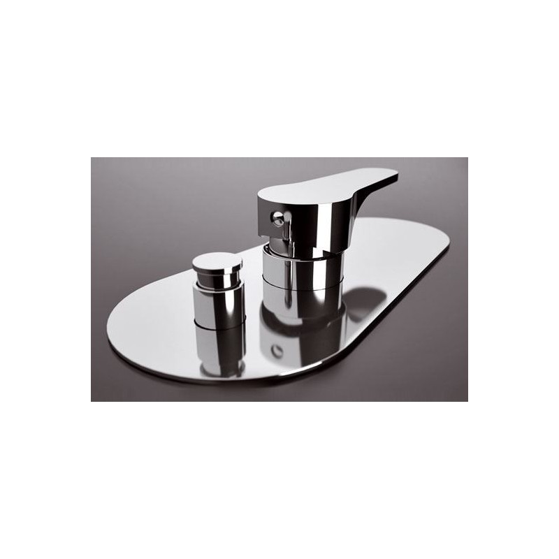 OMEGA miscelatore doccia incasso con deviatore finitura cromo