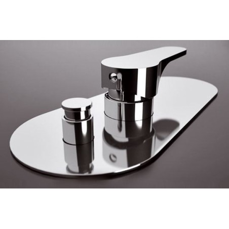 OMEGA miscelatore doccia incasso con deviatore finitura cromo