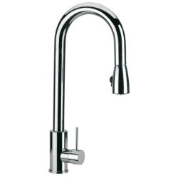 LAVELLI CUCINA miscelatore monocomando per lavello con doccetta estraibile finitura cromo