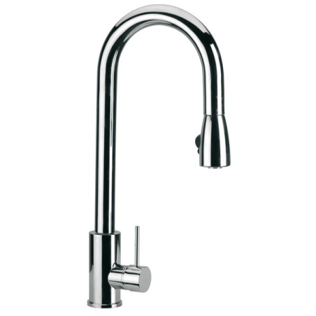 LAVELLI CUCINA miscelatore monocomando per lavello con doccetta estraibile finitura cromo