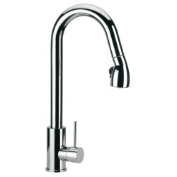 LAVELLI CUCINA miscelatore monocomando per lavello con doccetta estraibile finitura cromo