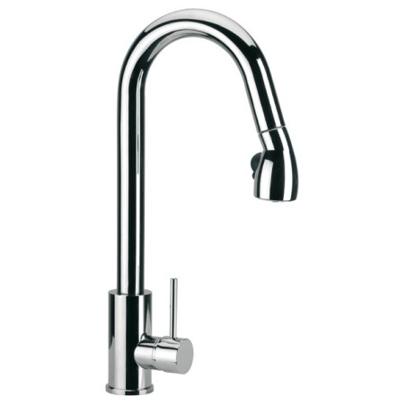 LAVELLI CUCINA miscelatore monocomando per lavello con doccetta estraibile finitura cromo