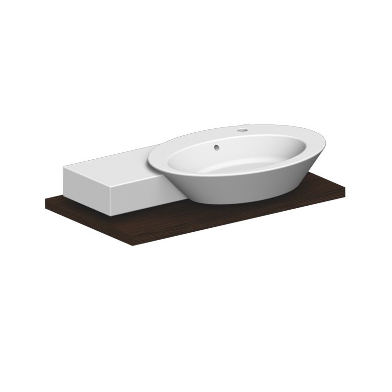 WISH SHELF SX lavabo da appoggio o sospeso