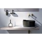 UKIYO-E Lavabo da appoggio tondo 42 + piano in ceramica